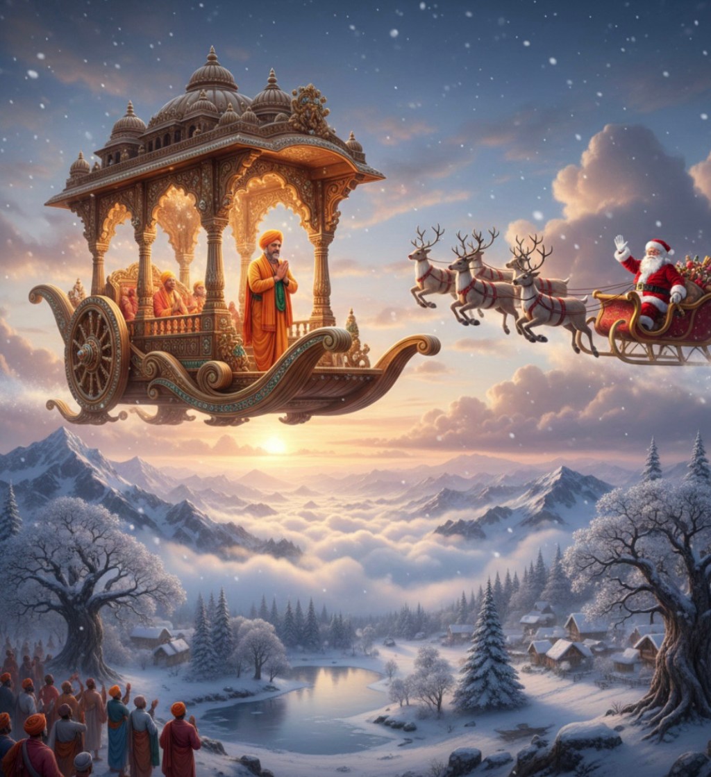 पुष्पक विमान, सांताक्लॉज आणि आपली मिथॉलॉजी – अ.र.वालावलकर&nbsp;🖌